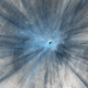Illustration for article titled A spectacular new impact crater appears on Mars